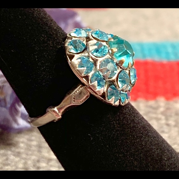 Jewelry - Vintage Sterling Cocktail Ring